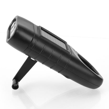 Solar Led Flashlights Portable Hand Cranked Dynamo Torch for Outdoor Riding Camping Power Hiking Long-range Emergency Lantern