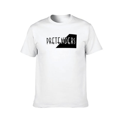 Pretenders Band T-Shirt black cotton t-shirt plain for man package man t shirts cotton T-Shirt