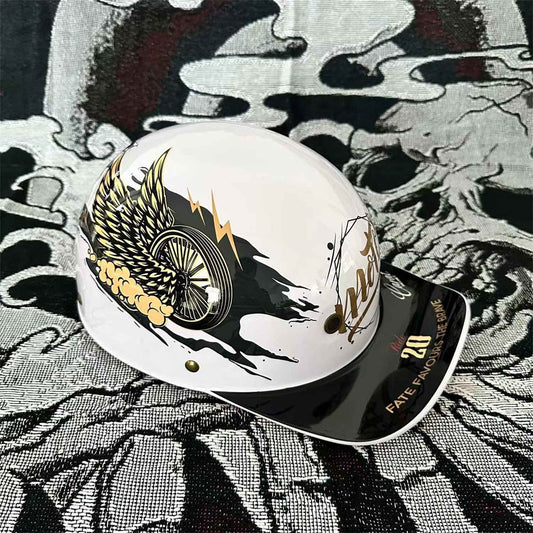 Moto Retro Baseball Helmet Motorcycle Helmet Scooter Men's and Women's Outdoor Fashion Half Helmet