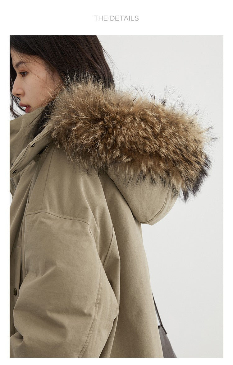 CHIC VEN Women Down Coats Solid Outdoor Loose Casual Down Jacket  Thickened Parka Jackets Female Overcoat Autumn Winter 2023