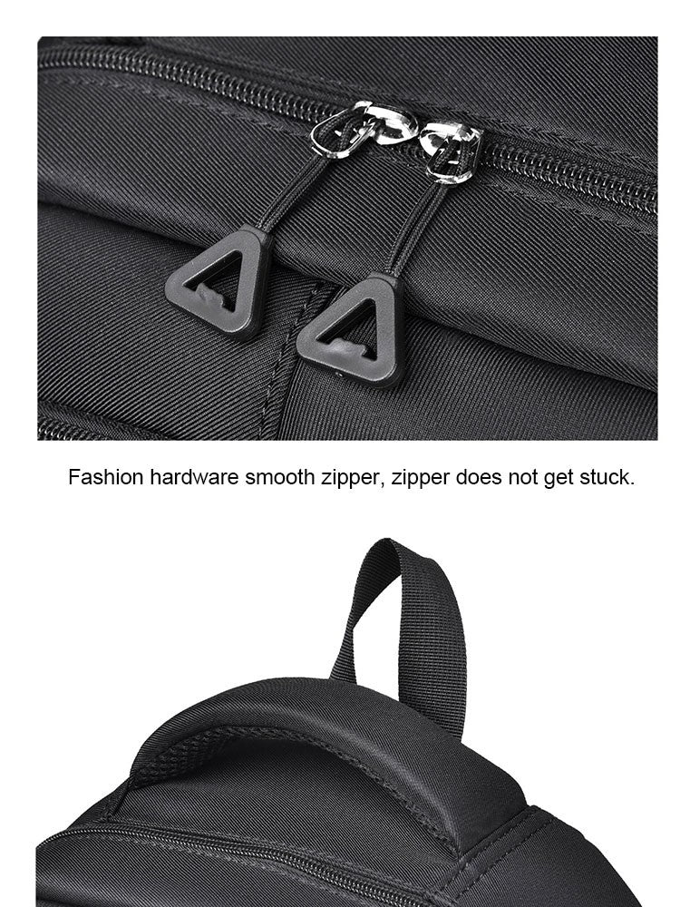 Mochila Multi-camadas Impermeável e Estilosa Oxford de Grande Capacidade Simples para Estudantes, Viajantes e Uso Diário