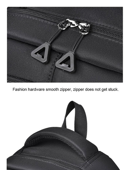 Mochila Multi-camadas Impermeável e Estilosa Oxford de Grande Capacidade Simples para Estudantes, Viajantes e Uso Diário