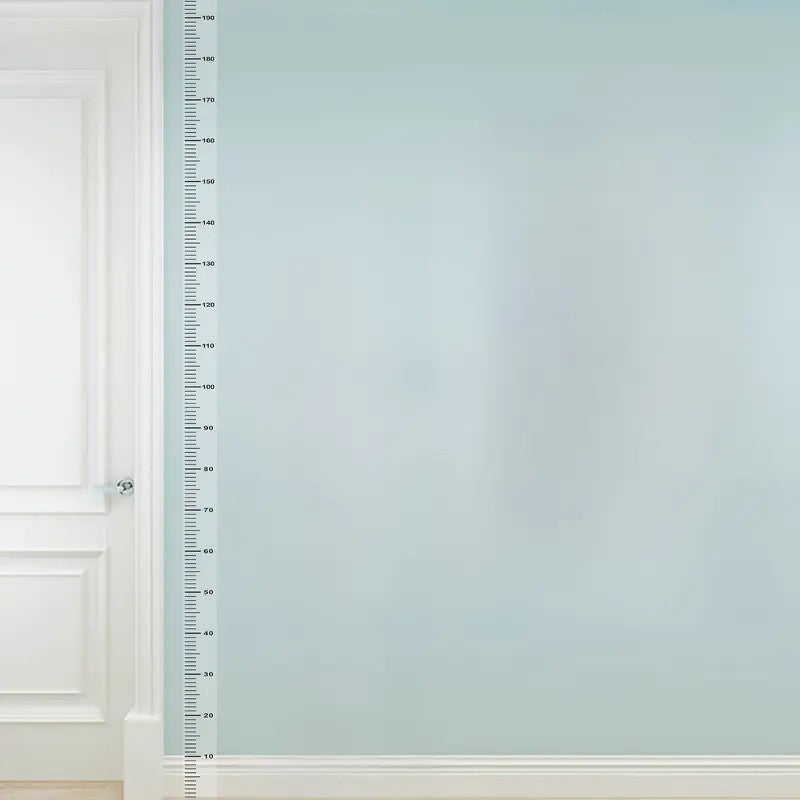 2m Wall Height Measurement Card - Easy-to-Read Durable PC Material Writeable & Removable Ideal for Room Decor Wall Decorations