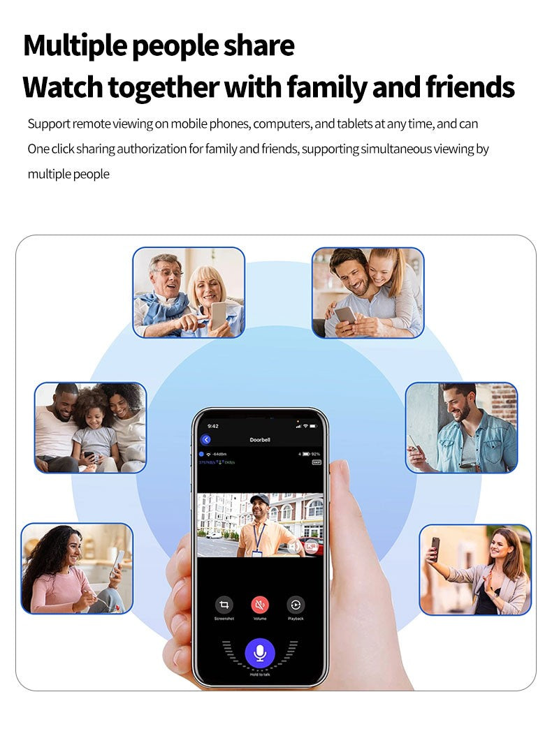 5MP WiFi Camera Indoor Built in Battery Security Protection Mini Camera IR Night Vision Smart Portable CCTV Video Surveillance