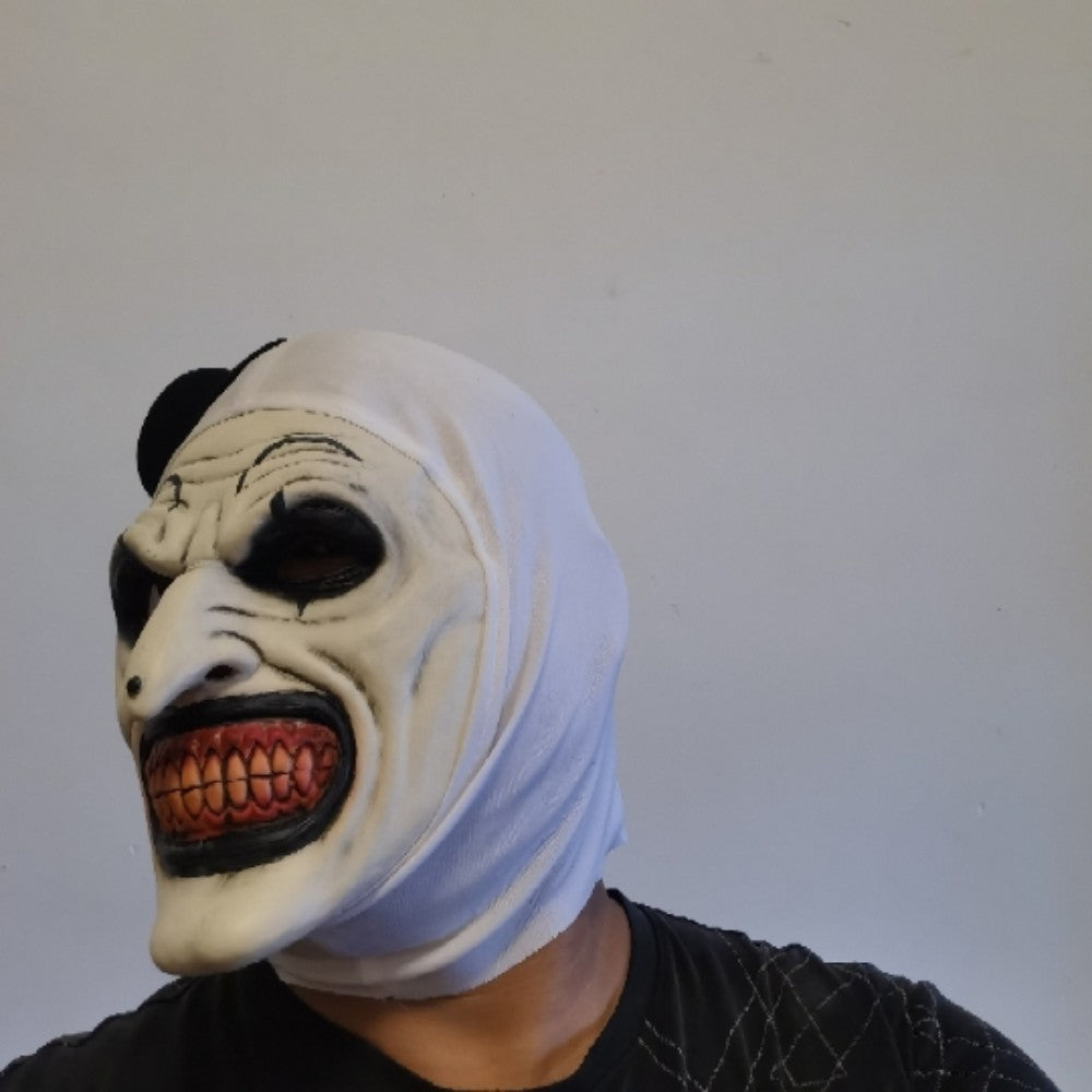 Scary Cosplay Mask Halloween Clown Bloody Latex Soft Props Party Terrifier Costume Masks Adult One Size
