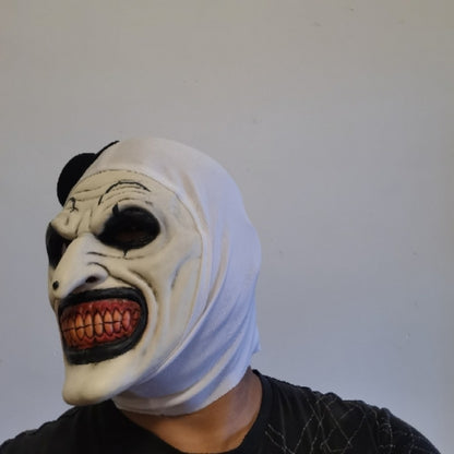 Scary Cosplay Mask Halloween Clown Bloody Latex Soft Props Party Terrifier Costume Masks Adult One Size