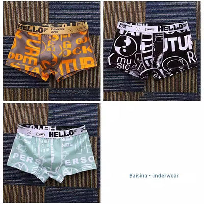 Men Underwear BoxerShorts Cotton Man Panties Male Boxers Breathable Comfortable Mens Printed Underpants Sexy cuecas calzoncillos