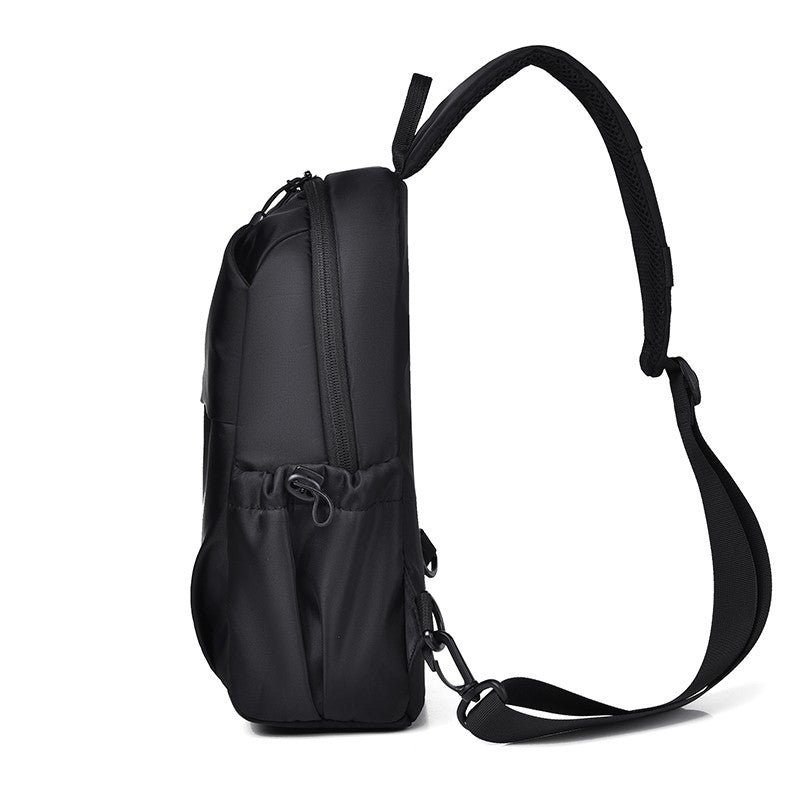 Men's Multifunctional Chest Bag with Adjustable Shoulder Straps, Suitable for Sports, Business, Travel, Commuting, Daily Outings
