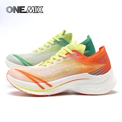 ONEMIX New Marathon Carbon Plate Running Racing Shoes Men Professional Stable Support Shock-relief Ultra-light Rebound Sneakers