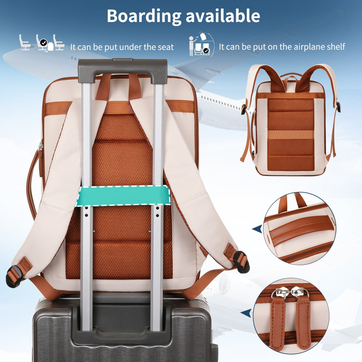 The New Unisex Backpack for Short-Distance Business Trips, Lightweight Travel Bag, Computer School Bag Storage Bag Combination