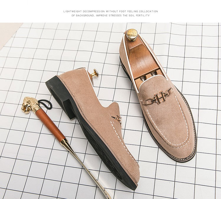 Fashion Brand Men Suede Leather Shoes Comfortable Pointed Social Shoe Male Driving Shoes Luxury Flat Loafers Men zapatos hombre