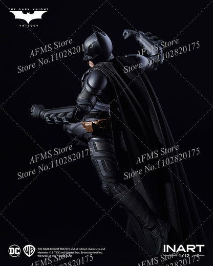 INART 1/12 Boneco Soldado Masculino Batman Christian Bale O Cavaleiro das Trevas Ressurge Herói da Luta Eterna Figura de Ação de 6 Polegadas para Coleção