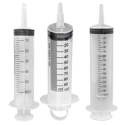 Seringa de 60/100/150 ML Reutilizável para Carne de Churrasco Injetor de Marinada Nutriente Seringa Medidora Estéril para Aves, Animais de Estimação e Ferramenta de Alimentação