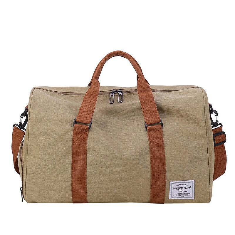 Sports fitness bag, dry and wet separation portable travel bag, multi-functional crossbody outdoor luggage bag