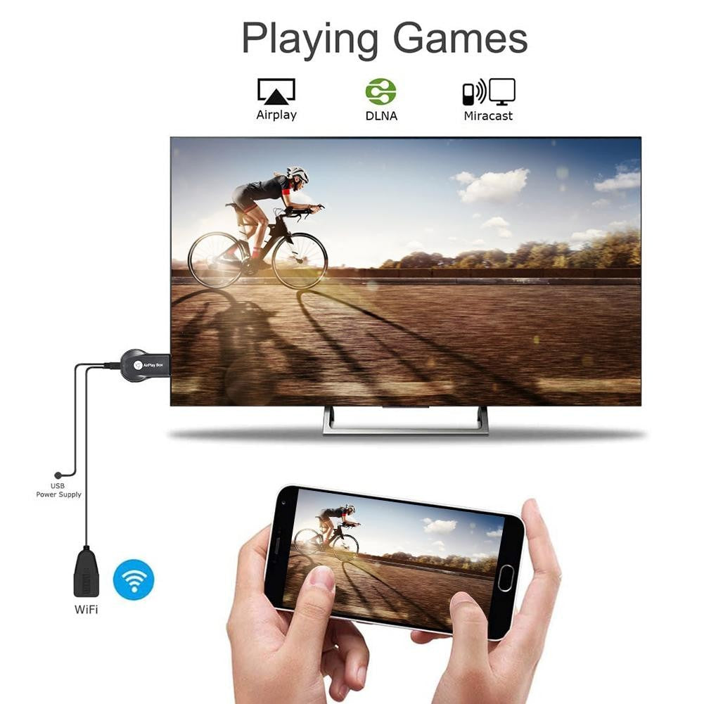 Anycast M9 Plus 2.4G 1080P Miracast Sem Fio DLNA AirPlay HDMI TV Stick Receptor de Dongle com Suporte Google Chromecast