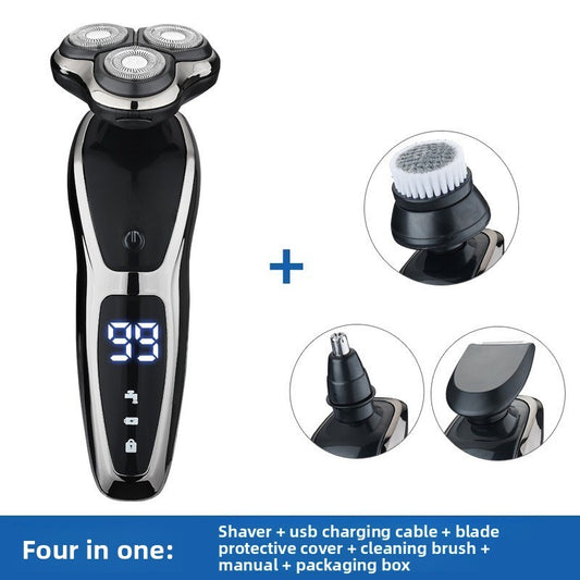 2025 New Digital Display Shaver Electric Razor Full-body Washing USB Charging Multi-functional Beard Razor