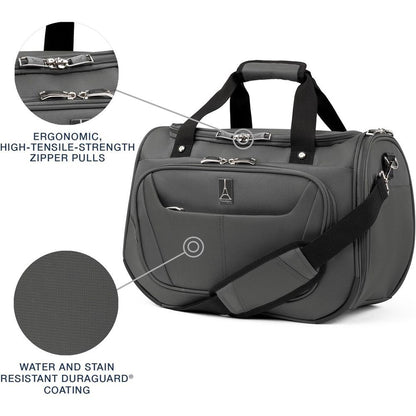 Expandable 2-Piece Carry-On Luggage Set with Spinner Wheels and Underseat Tote, Lightweight Suitcase for Men and Women, Shadow G