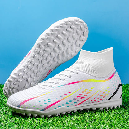 Unisex Soccer Cleats With FG Studs And TF Blades Options For Natural Grass Turf Indoor Superior Traction Anti Slip Grippy Soles