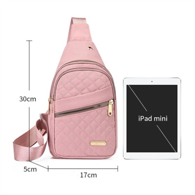 Lightweight & Comfortable Quilted Crossbody Chest Bag, Perfect for Daily Use, Casual Outings & Travel Women Sling Shoulder Purse