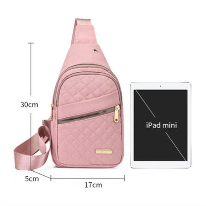 Lightweight & Comfortable Quilted Crossbody Chest Bag, Perfect for Daily Use, Casual Outings & Travel Women Sling Shoulder Purse