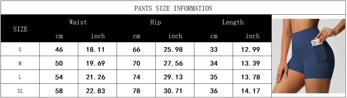 Women Sports Short With PocketedYoga Legging Shorts Squat Proof High Waist Fitness Tight Shorts Quick Drying Cycling Workout Gym