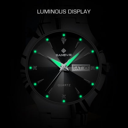 BANGWEI 2026 NEW Women's Watch Fashion Waterproof Luminous Elegant Weekly Calendar Exquisite women's quartz wrist watch reloj