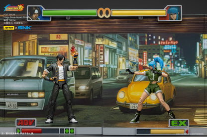 Warhammer SNK 1/18 Action Figures KOF 98UM Ikari Warriors Team Leona Heidern Ralf Jones Clark Still Stage Base-Japan Street
