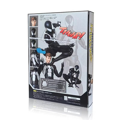CT Toys 1/12 MAFEX 147 Anime The Amazing Spider-Man Boneco Spider Man Venom Versão KO. Bonecos de Ação Articulados Modelo Brinquedo