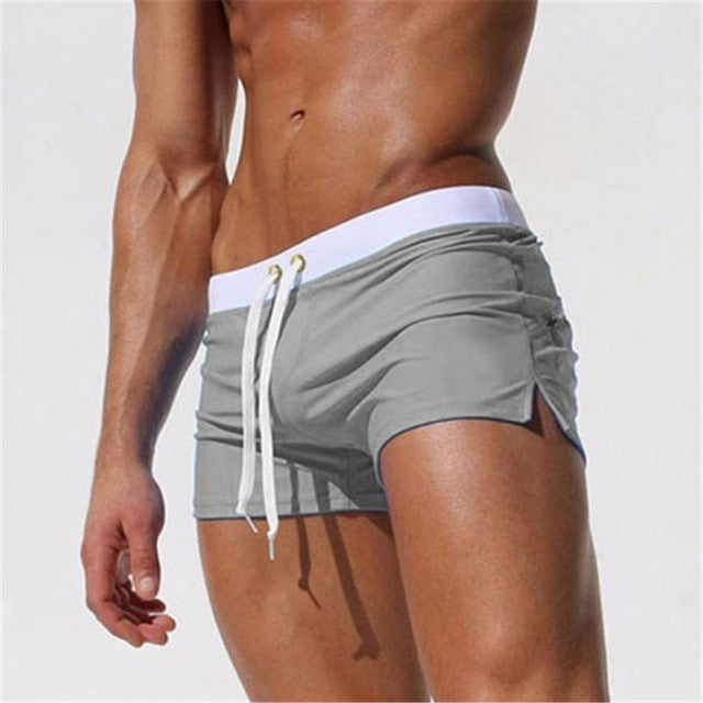 New Fashion Swimwear Men Breathable Men's Swimsuits Trunks Boxer Briefs Sunga SwimSuits Maillot De Bain Beach Shorts
