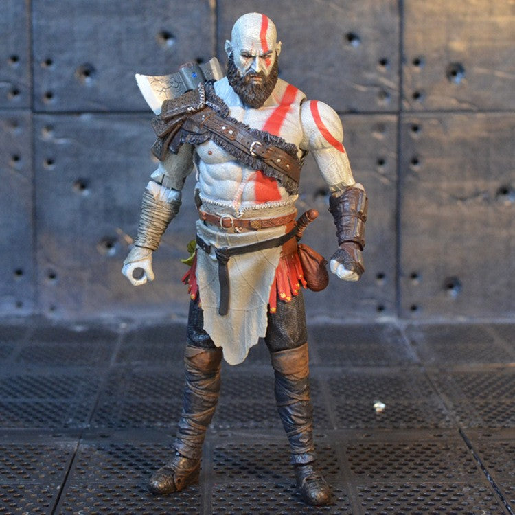 God of War 4 Kratos Boneco de Ação PVC Brinquedo Colecionável 18cm
