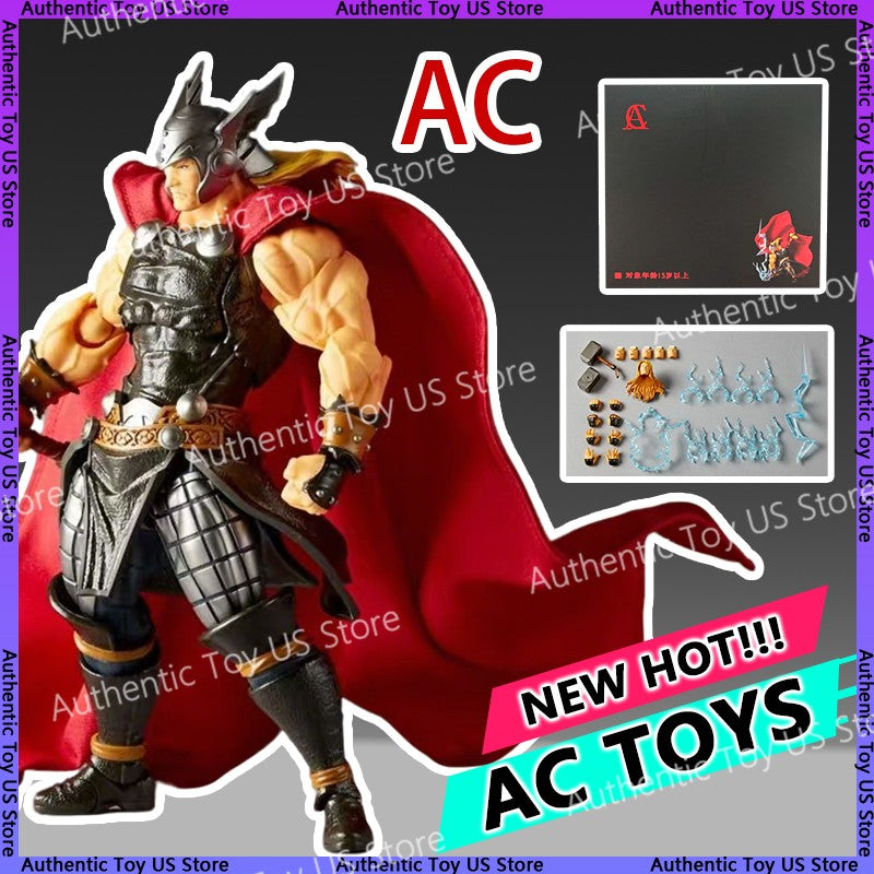 AC Toys New First Batch Thor Anime Figurine Amazing Yamaguchi Revoltech Kaiyodo Anime Action Figure Collectible Model Gift Toy