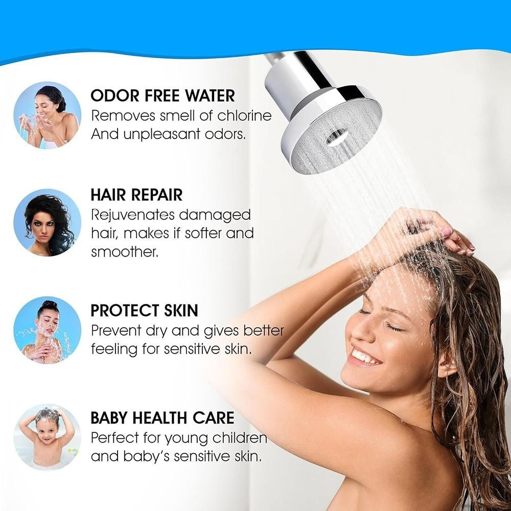 Pressurized Healthier Hair Filtered Shower Head Protect Hair Reduce Hair Shedding Shower Filter Removes Chlorine