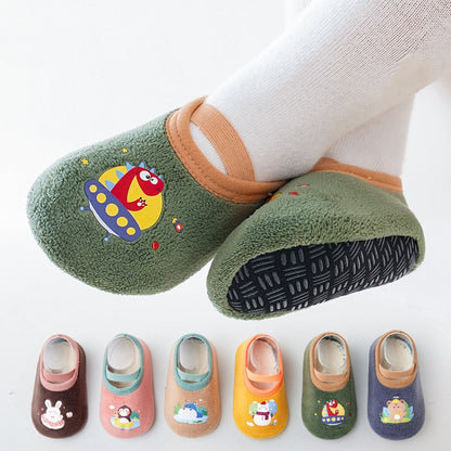 Cute Cartoon Baby Floor Socks Non-slip Soft Sole Toddler Sock Boy Girls Cotton Children's Toddler Warm Shoes Infant First Walker