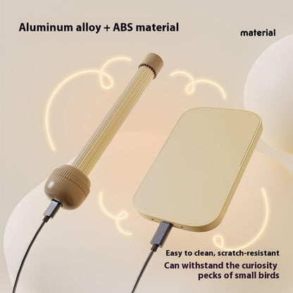 Poleiro de Pássaros Aquecido com Termostato Automático, Suporte Aquecedor Seguro com Design Anti-Mordida para Periquitos, Conures, Papagaios, Suprimentos para a Noite e Inverno