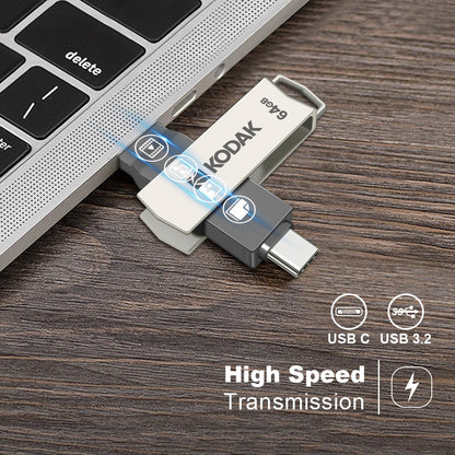 Pen Drive Kodak K273 USB 3.1 OTG 64 GB USB3.1 Gen 1 Tipo C Pen Drive 64G USB-C Cartão de Memória 64gb Alta Velocidade