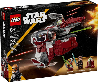 LEGO Star Wars 75401 Interceptador Jedi de Ahsoka, Brinquedo de Blocos de Montar para Crianças, Presente