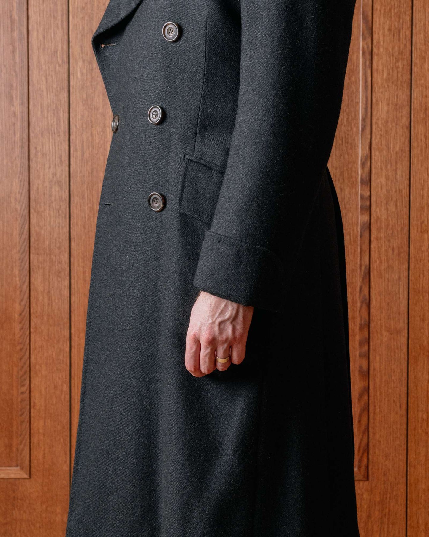 Woolen Blend Coat Men Over Jacket Overcoat Fashion Double Breasted Long Plus Size Warm Formal Business Tailored Costume Wear