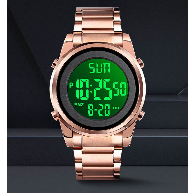SKMEI Luxury Waterproof Watch for Men Stainless Steel Electronic Sports Digital Mens Wristwatches Man Clock Reloj Masculino 1611