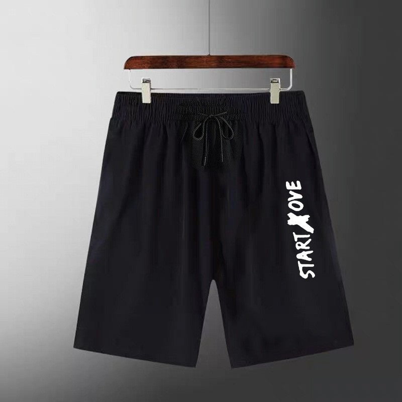 Suits for men 2025 Summer Fashion Polyester Thin Casual Breathable Short Sleeve Printed Sports T-shirt + Shorts Basketball Set