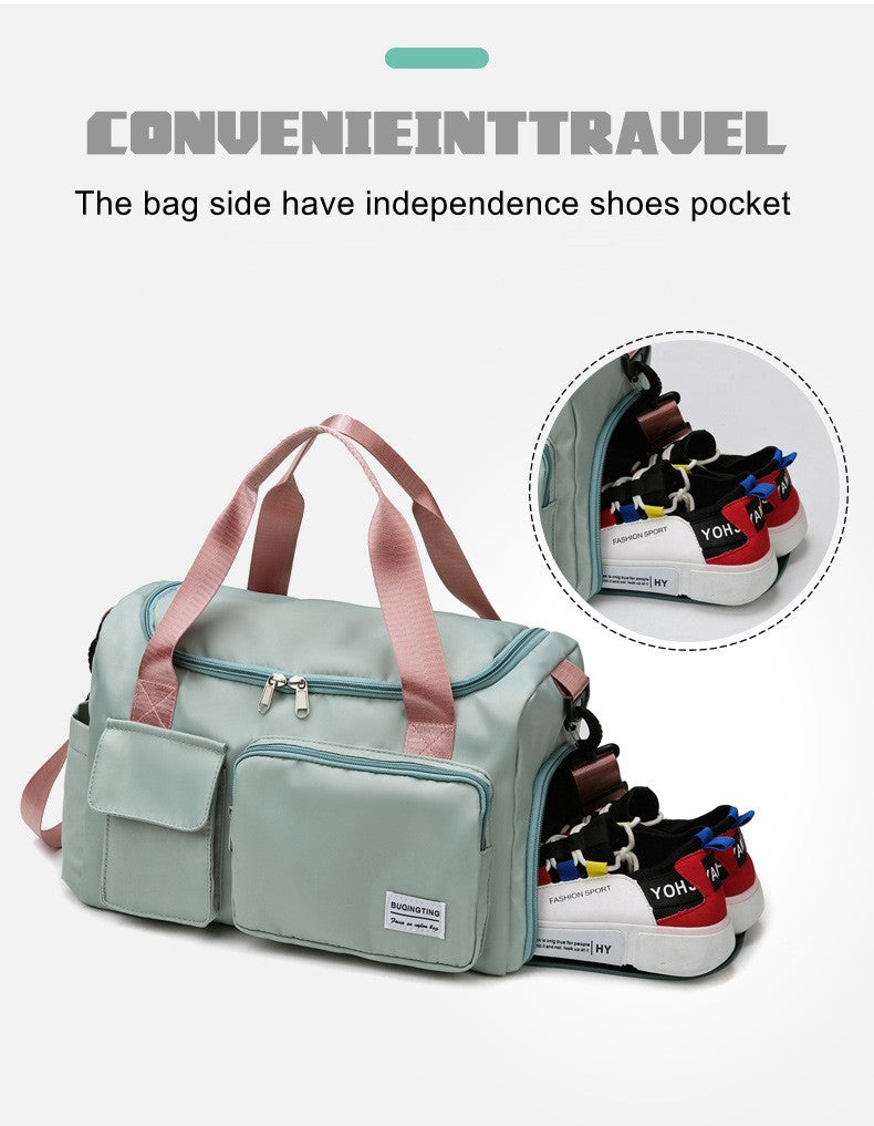 Womne's Travel Bags Handbags Gym Shoulder Bags Oxford Fitness Camping Trekking Bags Hiking Waterproof Outdoor Crossbody Bag