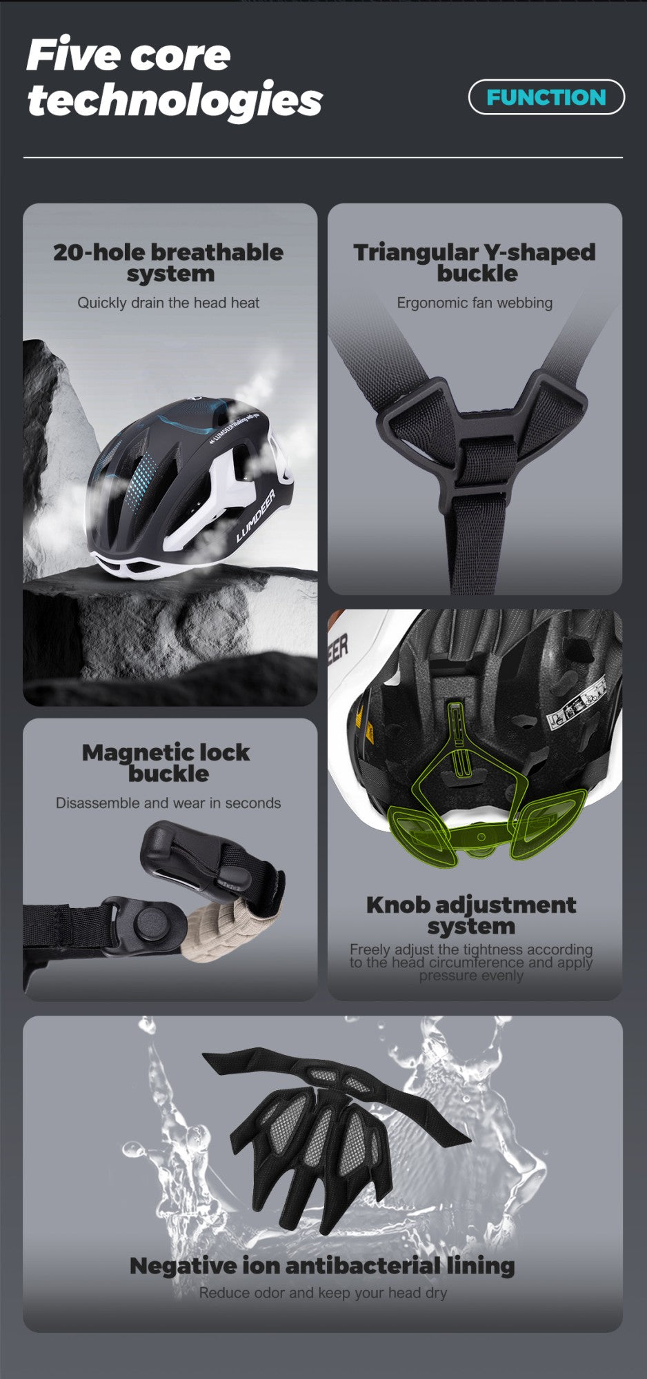 Capacete de bicicleta ultraleve e respirável Eastinear, para homens e mulheres, para esportes ao ar livre, com luz traseira magnética