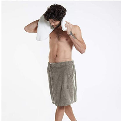 Men's wearable apron for beach and home use