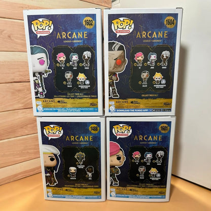 FUNKO POP Jinx Vi Caitlyn Mel Viktor Anime Figure Arcane? League of Legends Edição Limitada Boneco de Vinil Coleção Decoração Brinquedo