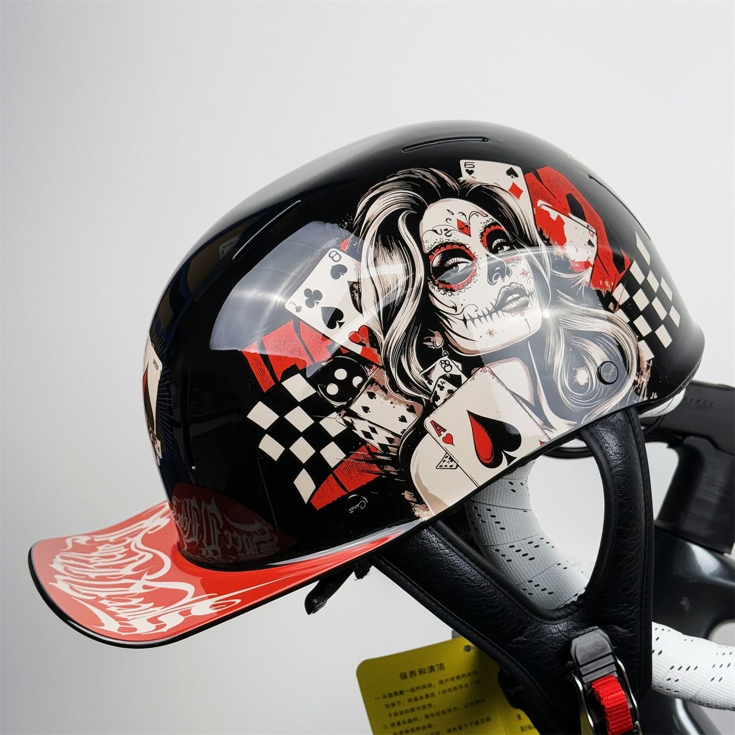 Capacete Retro Meio Aberto para Motocicleta - ABS, Ventilado, Leve, Resistente a Riscos, 4 Estações, Harley/EV, Atacado