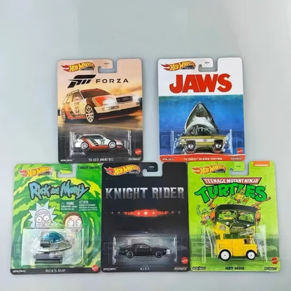 Nova Coleção de Carrinhos Hot Wheels HXD63 Pop Culture Series Stranger Things Godzilla De Volta Para o Futuro Forza Matrix Brinquedos