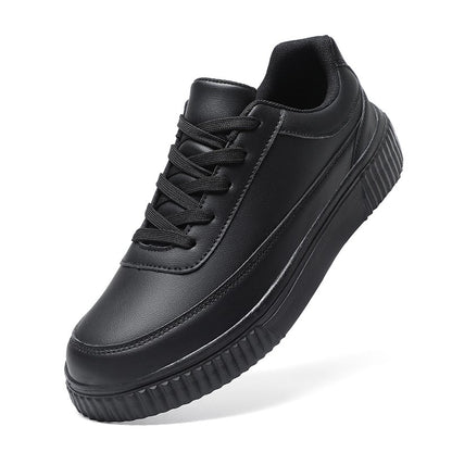 Tênis Masculino Impermeável de Prancha Leve Outono Inverno Tênis Masculino Casual com Cadarço Macio para Esportes e Caminhada