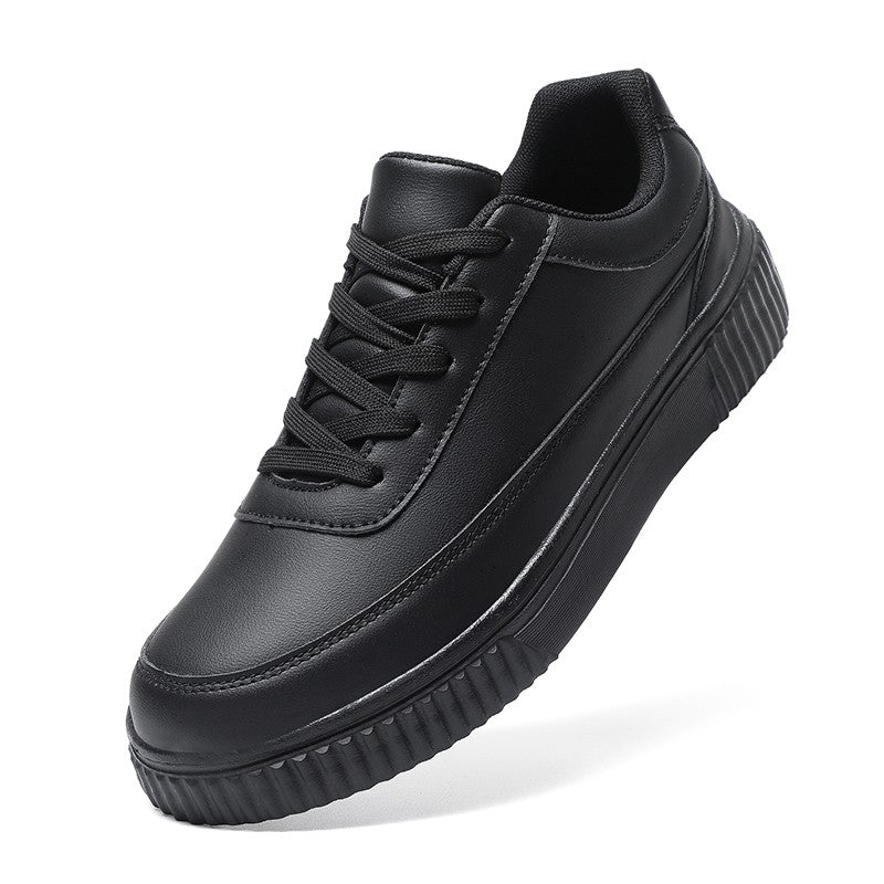 Tênis Masculino Impermeável de Prancha Leve Outono Inverno Tênis Masculino Casual com Cadarço Macio para Esportes e Caminhada