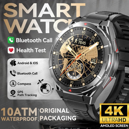 2025 AGPS New Men Smart Watch DIgital Military Sport Electronic Bluetooth 10 ATM Waterproof Diving Original Bracelet