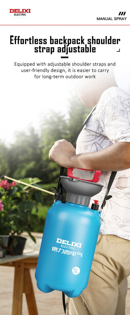 DELIXI ELECTRIC 3/5/8L Garden Sprayer Hand Pump Pressure Sprayer,Multi-Purpose Hand Pressure Garden Sprayer,for Lawn Garden