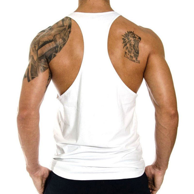 Men Cotton Tank Tops Quick Dry Gym Vest Male Bodybuilding Sleeveless Shirt Elastic Basketball Singlet Gym t-Shirt Man Clothing